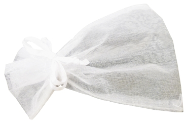 Preview: Glitzer Säckchen 23x10cm silber Inhalt 30 Stück