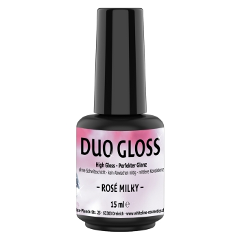 DuoGloss Versiegelungs- Gel milky rose'  15ml Flasche