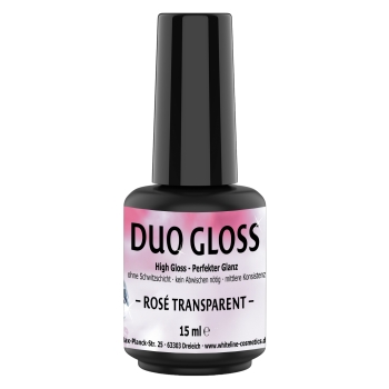 DuoGloss Versiegelungs- Gel rose' transparent 15ml Flasche