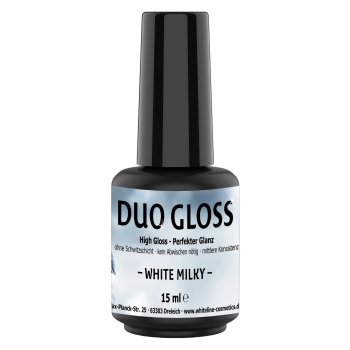 DuoGloss Versiegelungs- Gel milky White  15ml Flasche