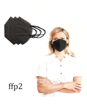 FFP 2 Maske Schwarz - Inhalt 10 Stück